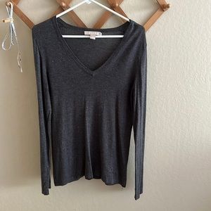 Banana Republic cozy long sleeve tee with silver accents.